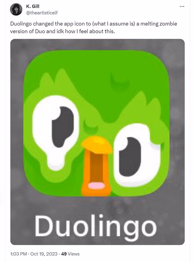 Why is the Duolingo app icon melting? Viral new look owl appearance explained