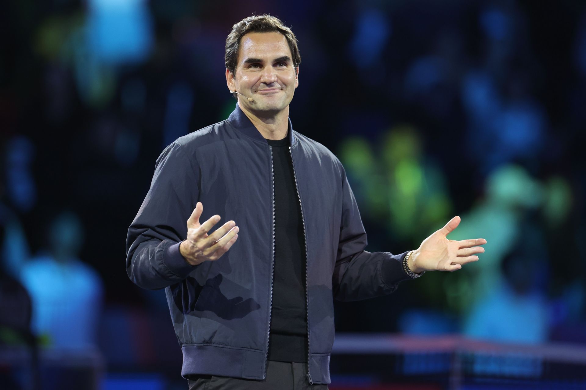 Roger Federer at the 2023 Shanghai Masters.