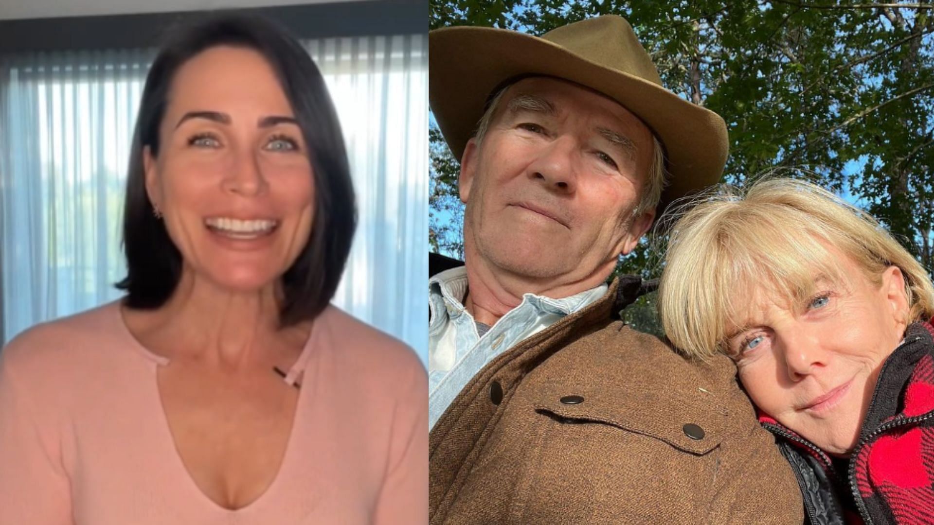 Rena (L) left and real-life couple Patrick and Linda (R) joined the show (Image via Instagram/@rena.sofer and @therealpduffy)