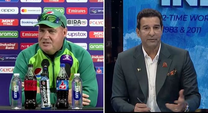 "Aap logo ne kya plan kiya tha?" - Wasim Akram blasts Mickey Arthur for pointing fingers at BCCI after IND vs PAK 2023 World Cup match