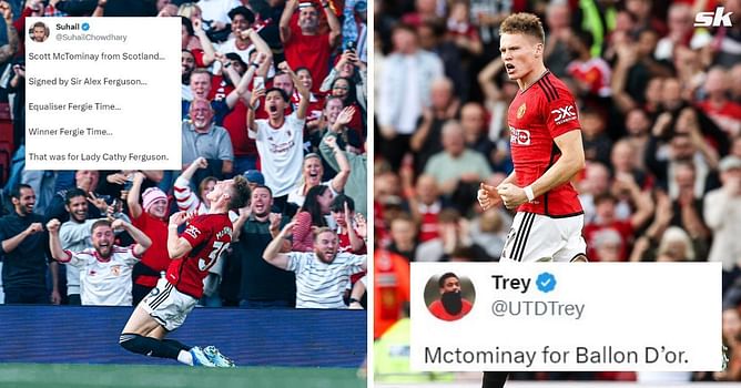 “McTominay for Ballon d’Or”, “For lady Cathy Ferguson” – Twitter explodes as McTominay brace seals late Manchester United comeback win