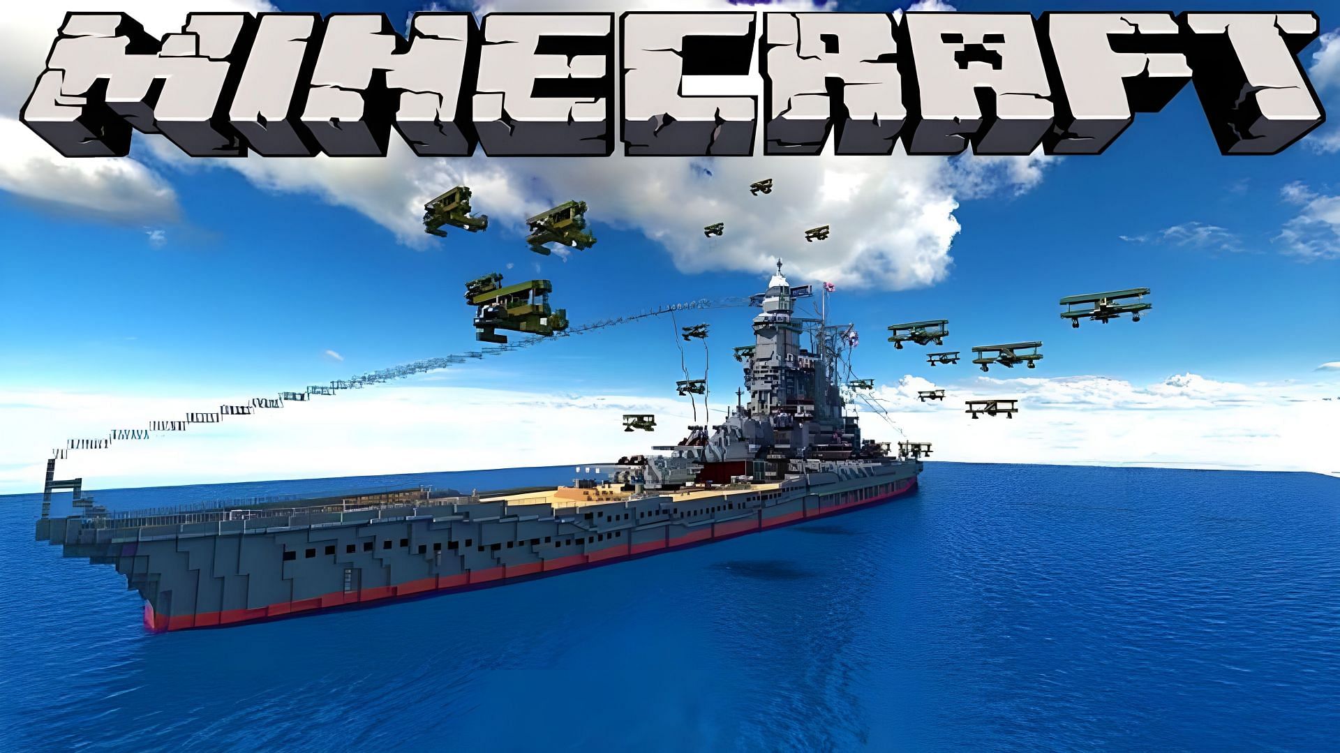 Minecraft warship builds are awe-inspiring (Image via Youtube/Little Lizard Adventures)