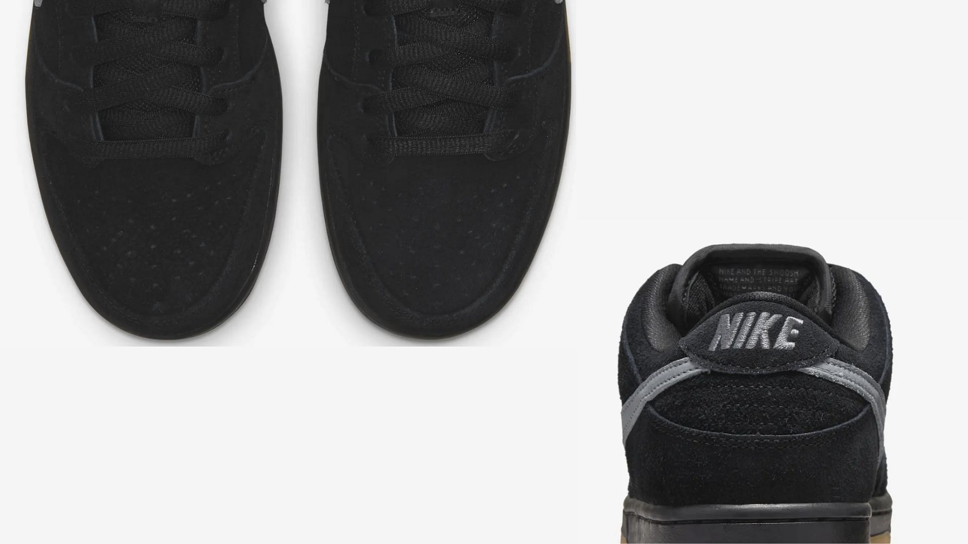 Take a detailed look at the toebox and heel counters of the shoes (Image via Nike)