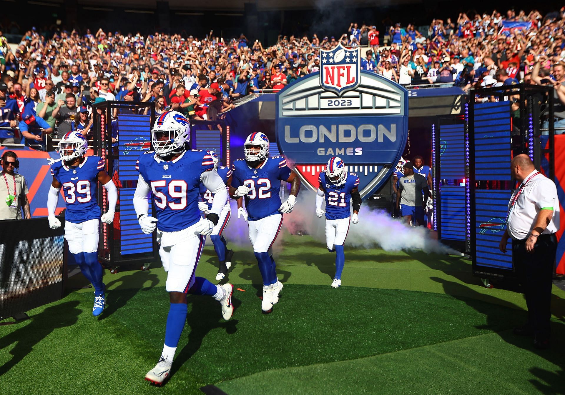 Buffalo Bills defensive end Kingsley Jonathan (59) in the second