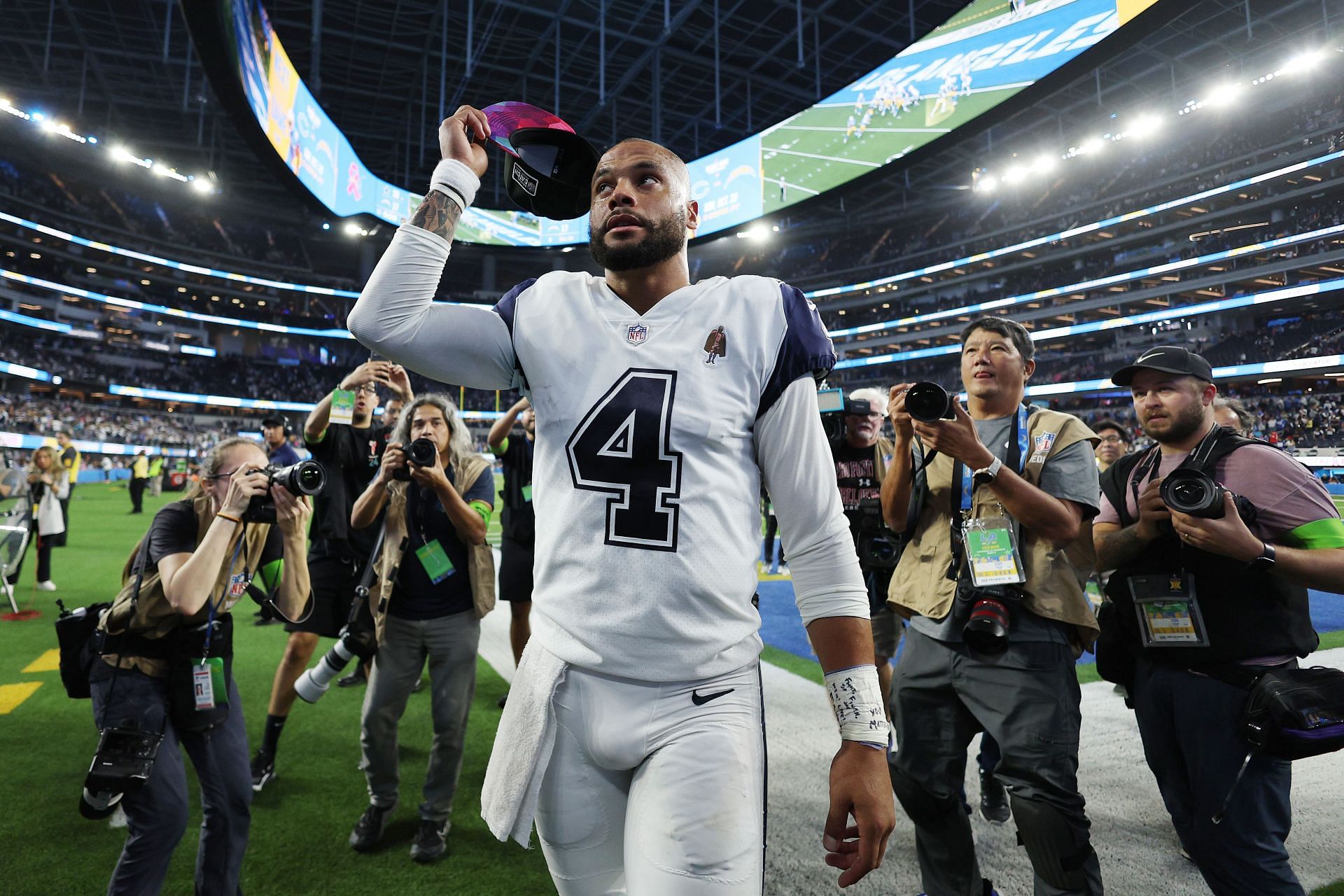 Dak Prescott at Dallas Cowboys v Los Angeles Chargers