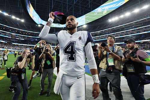 Dak Prescott at Dallas Cowboys v Los Angeles Chargers