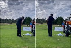 WATCH: Tiger Woods spotted swinging golf shots at TW Invitational clinic