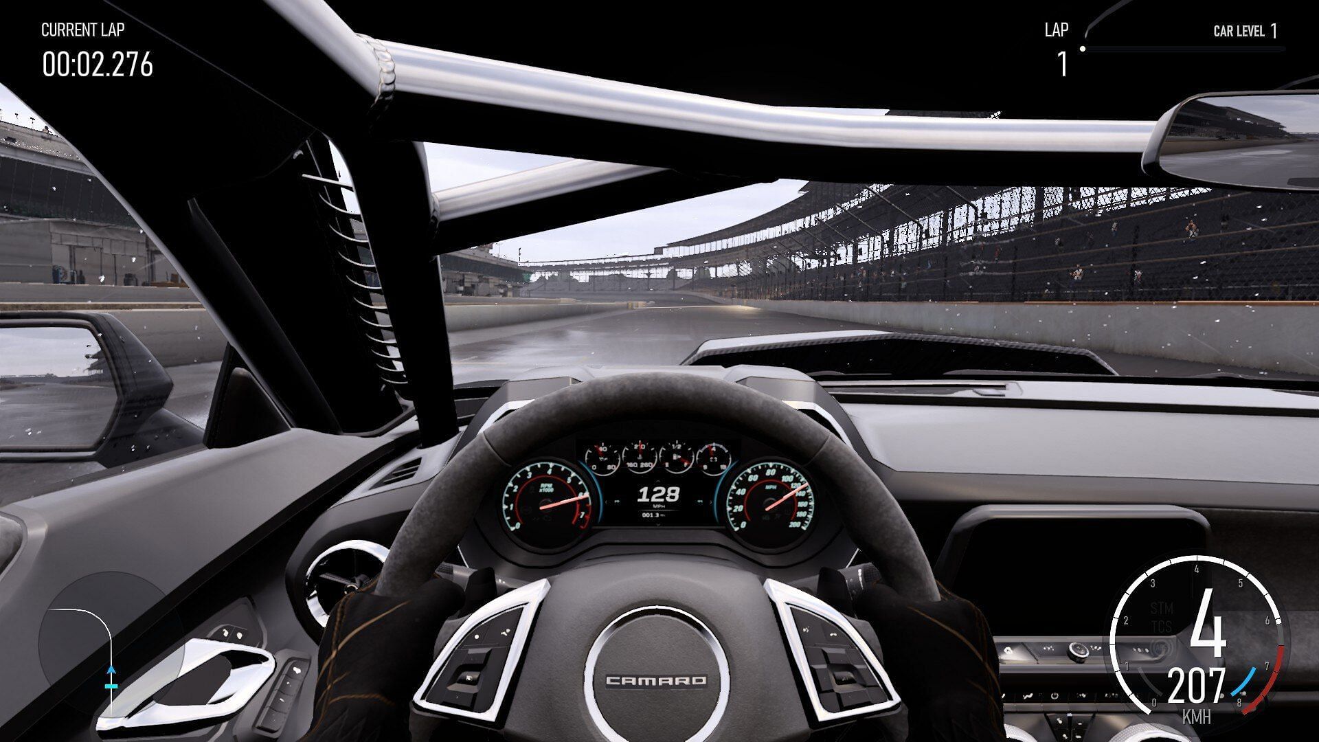 You can adjust the FOV in the first-person mode (Image via Forza Motorsport)