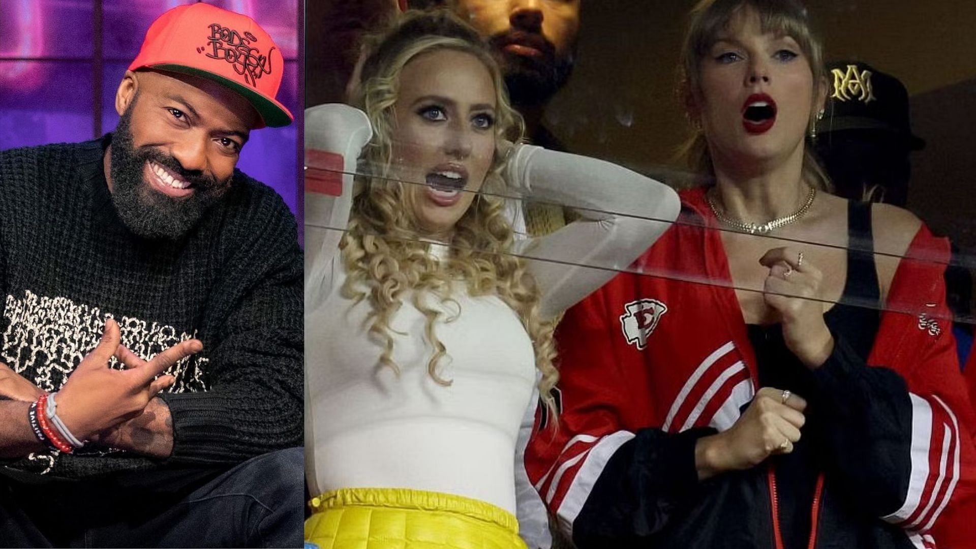 Desus Nice, Brittany Mahomes and Taylor Swift (Image credit: Desus Nice on Instagram)