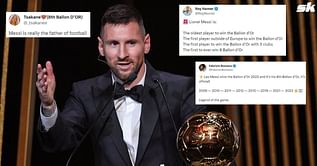 "The father of football", "There is only one GOAT" - Twitter explodes as Lionel Messi wins historic eighth Ballon d'Or