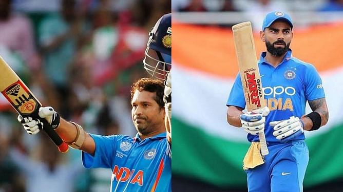 Comparing Virat Kohli and Sachin Tendulkar’s ODI records at the age of 34