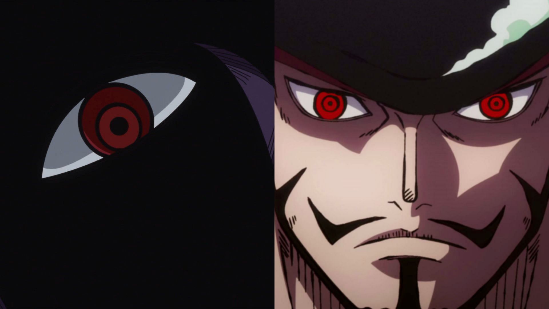 Imu-sama and Dracule Mihawk have the same dreadful eyes (Image via Toei Animation, One Piece)