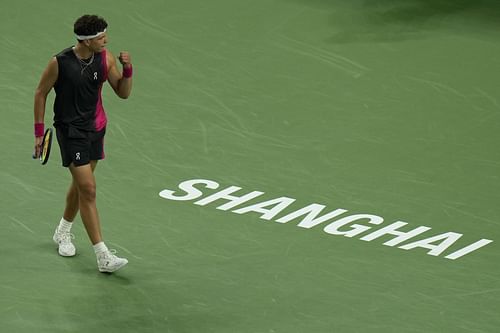 Ben Shelton at the Shanghai Masters. (PC: Getty Images)