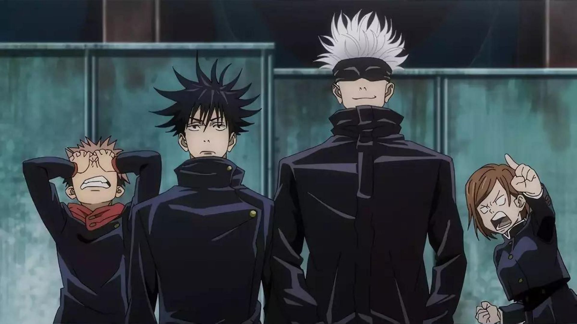 Key characters from the Jujutsu Kaisen series (Image via Studio MAPPA)