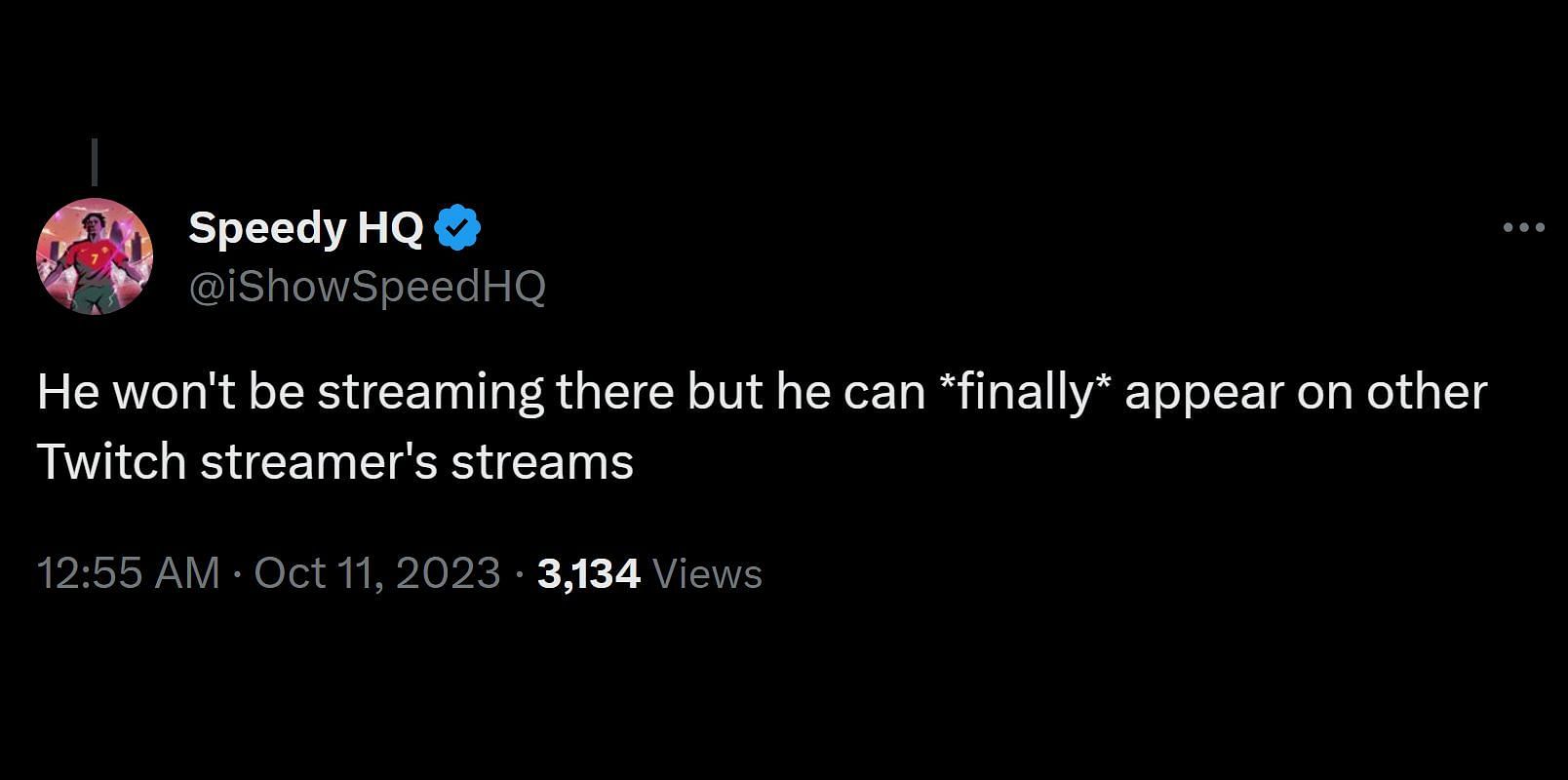 IShowSpeed gets 100k+ new Twitch followers without streaming after unban -  Dexerto