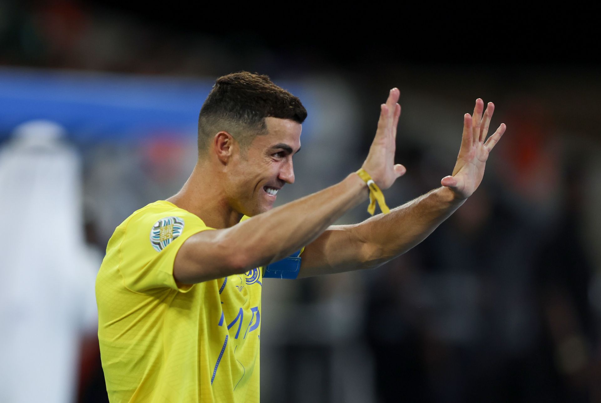 Al Nassr Coach reaction to Cristiano Ronaldo Free kick goal Vs Damac 