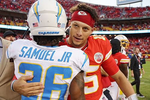 Patrick Mahomes at Los Angeles Chargers v Kansas City Chiefs