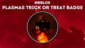 Plasmas Trick or Treat badge in Roblox Drift Paradise