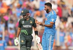 Pakistan lose 36/8 to collapse to 191 all out in 2023 World Cup match against India