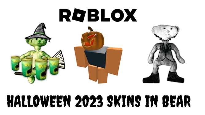 Halloween skins and badges in Roblox Bear