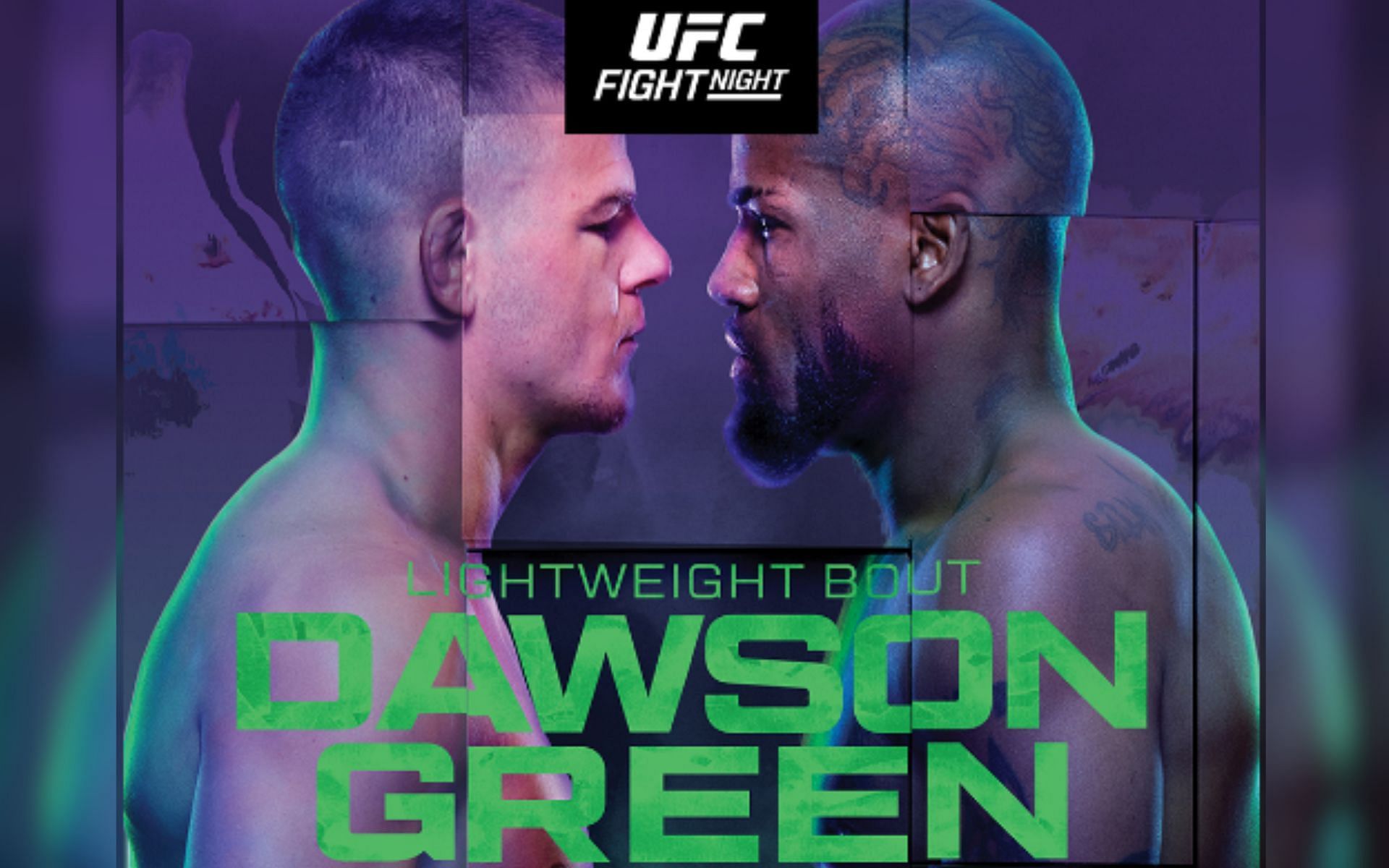 UFC Fight Night: Dawson vs. Green poster [Photo credit: @ufc - Instagram]