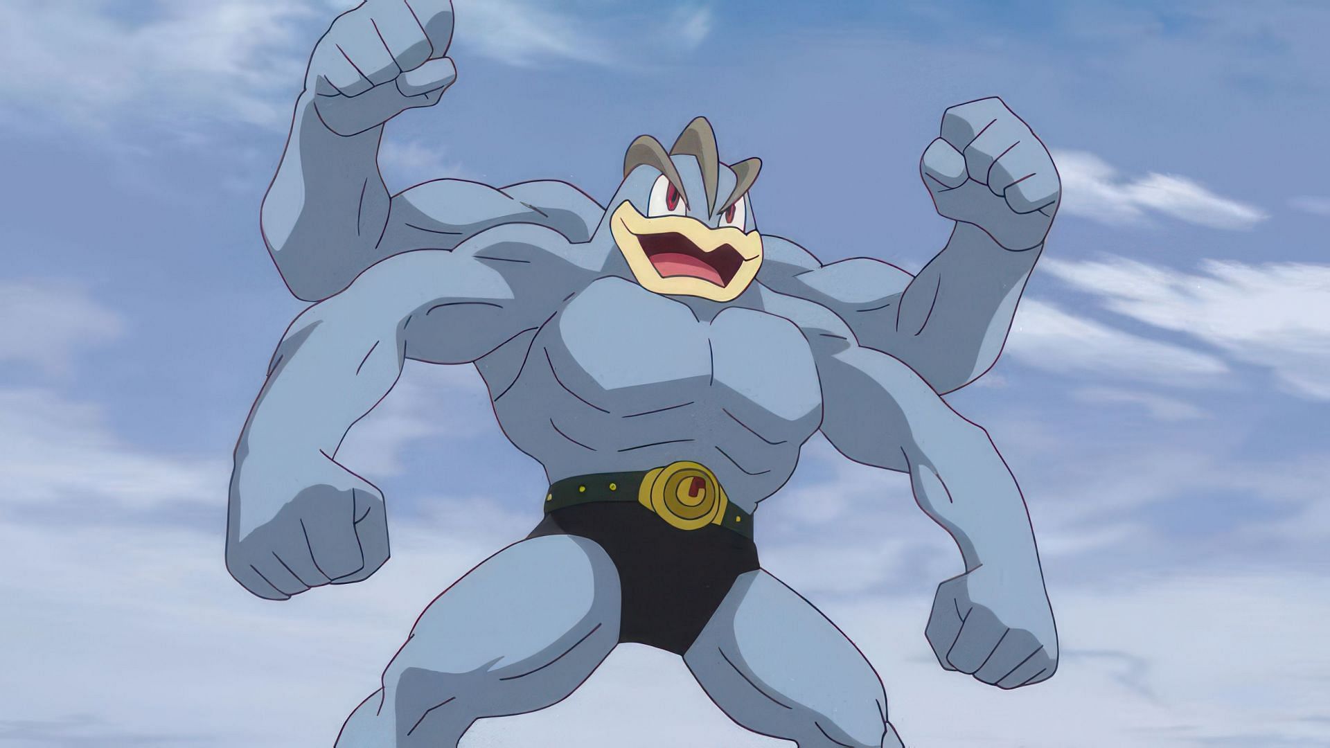 Machamp, as seen in the anime (Image via The Pokemon Company)