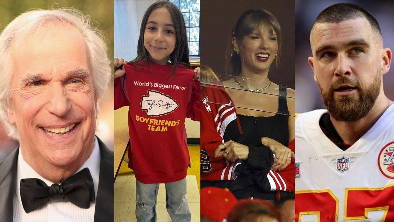 Henry Winkler shared a photo of his granddaughter, who happens to be a Taylor Swift and Travis Kelce fan. 