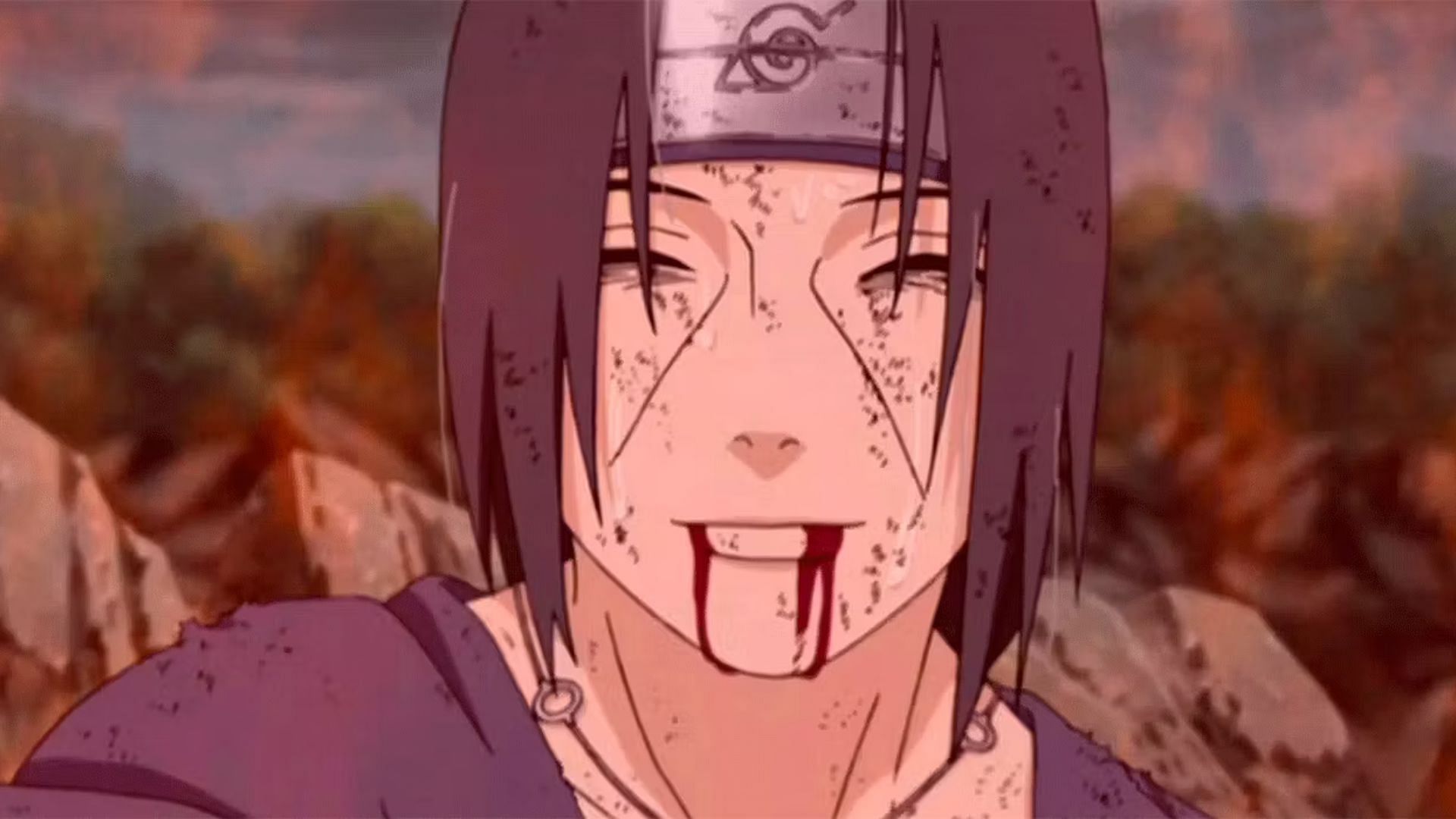 Itachi Uchiha in his last moments (Image via Studio Pierrot)