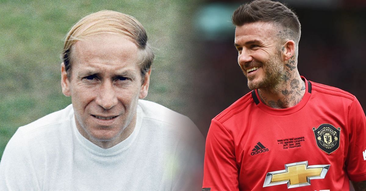 Sir Bobby Charlton (left) and David Beckham (right)