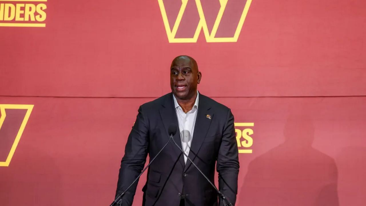 Magic Johnson, a co-owner of the Washington Commander, rips his team on Twitter following a humiliating loss to the Chicago Bears.