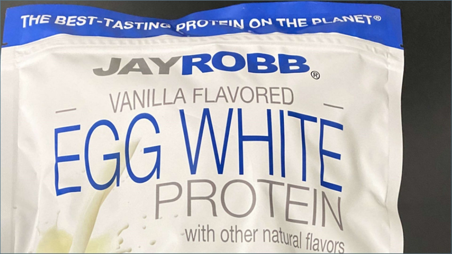 The recalled Jay Robb Vanilla Flavored Egg White Protein may pose risks of a choking hazard (Image via FDA)