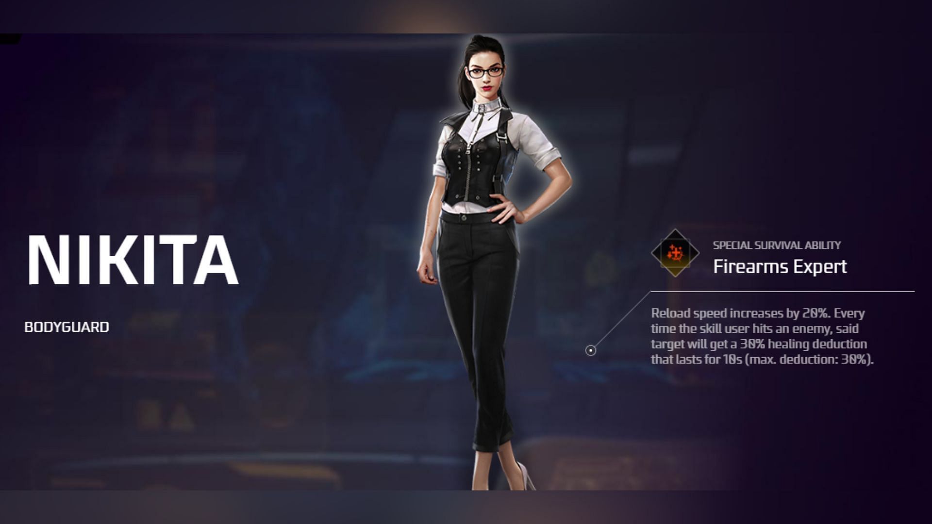 Nikita and her skill in Free Fire (Image via Garena)