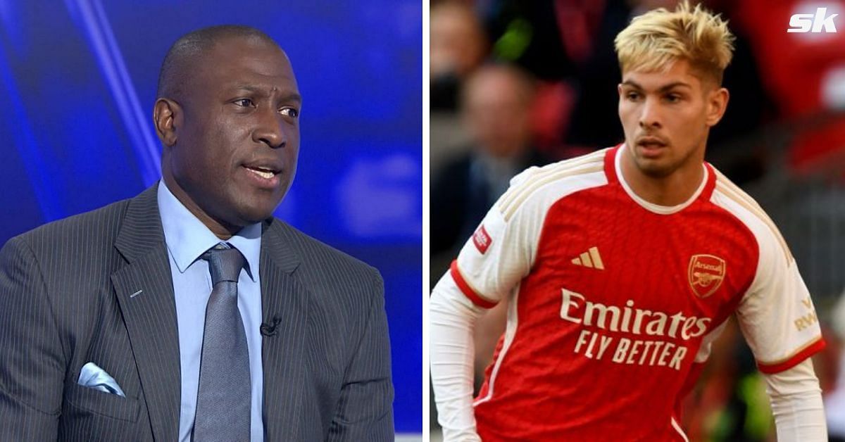 Kevin Campbell and Arsenal midfielder Emile Smith Rowe 