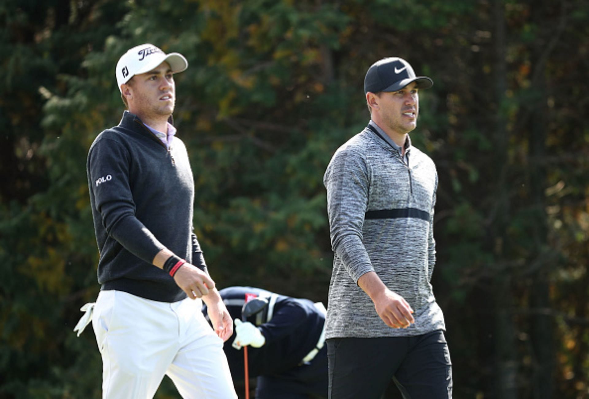 Justin Thomas and Brooks Koepka (Image via Getty).