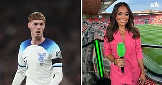 Chelsea’s Cole Palmer caught in awkward moment with Jules Breach after interview following England debut