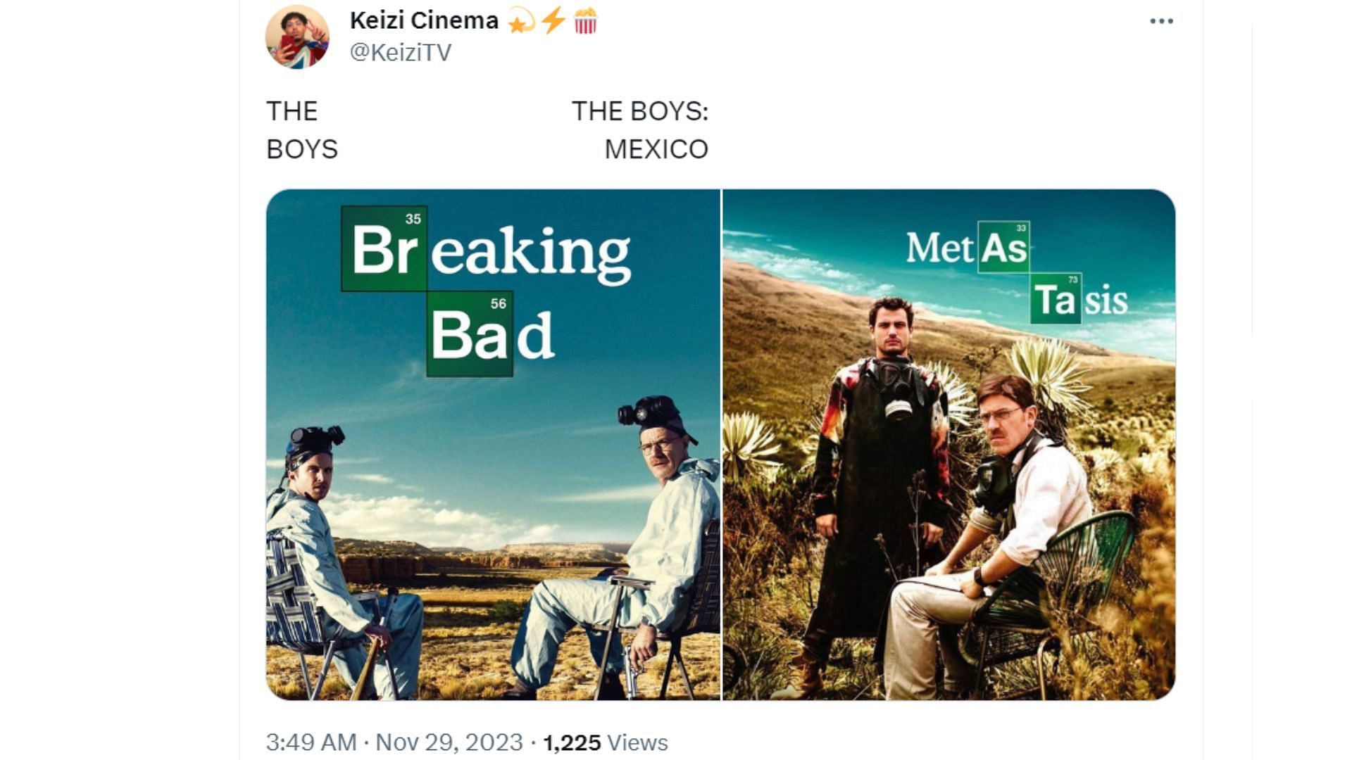 A fan thinks of The Boys: Mexico as a remake (Image via X/ @keizitv)