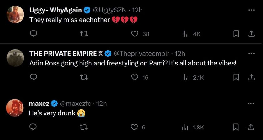 &ldquo;They miss each other&rdquo;: Fans react as drunk Adin Ross breaks into song