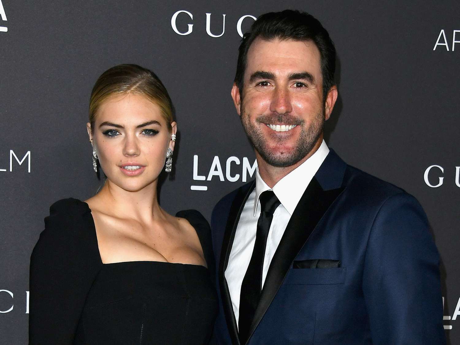 Kate Upton (L) and Justin Verlander