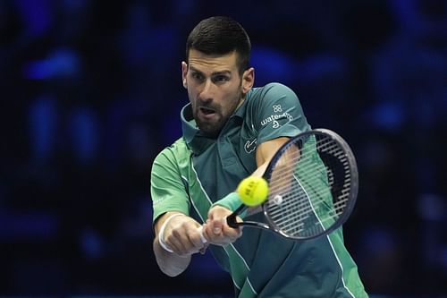 Novak Djokovic at the 2023 ATP Finals.