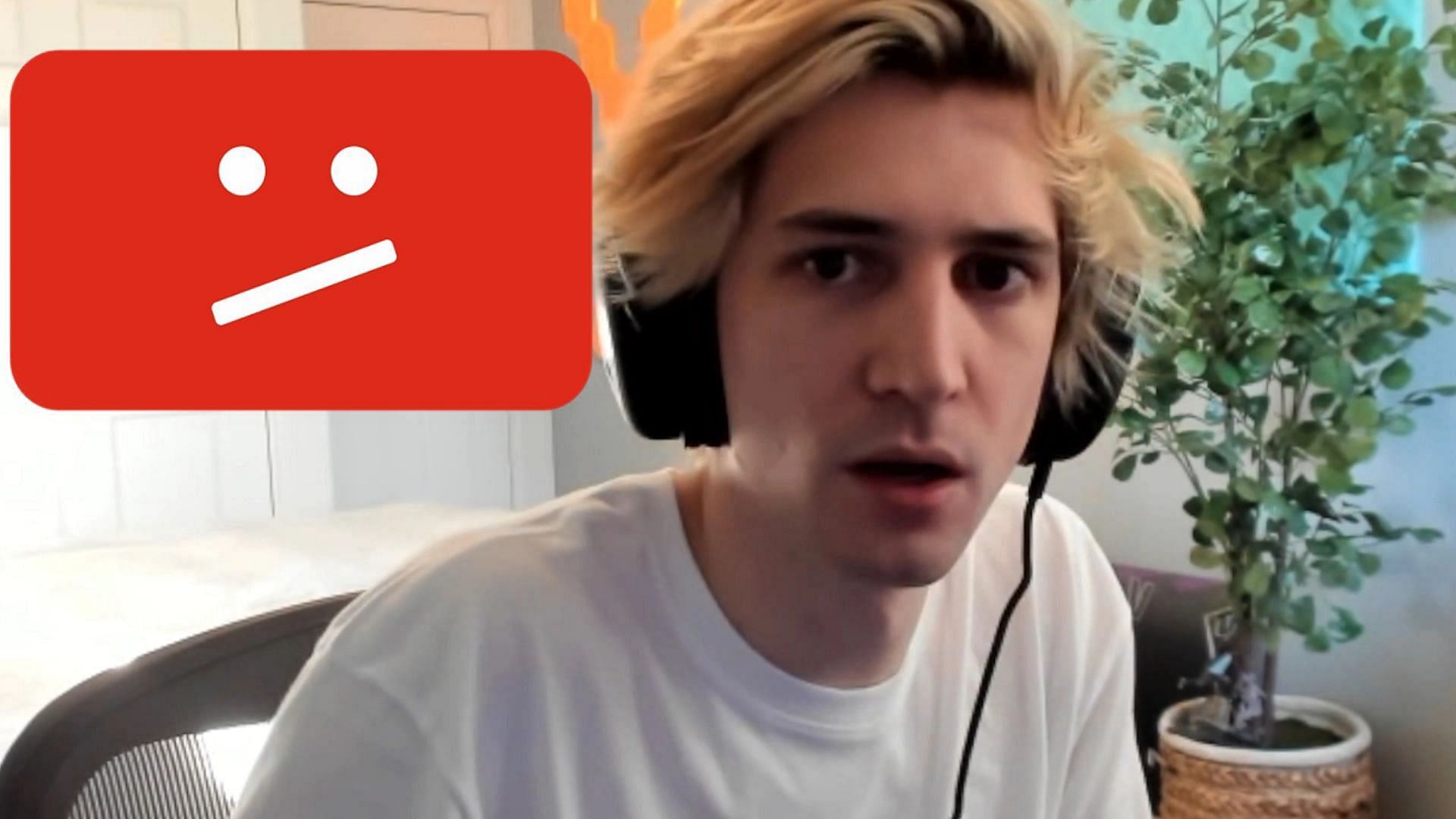 xQc had his Google account &quot;cross-banned&quot; while streaming (Image via xQc/Twitch)