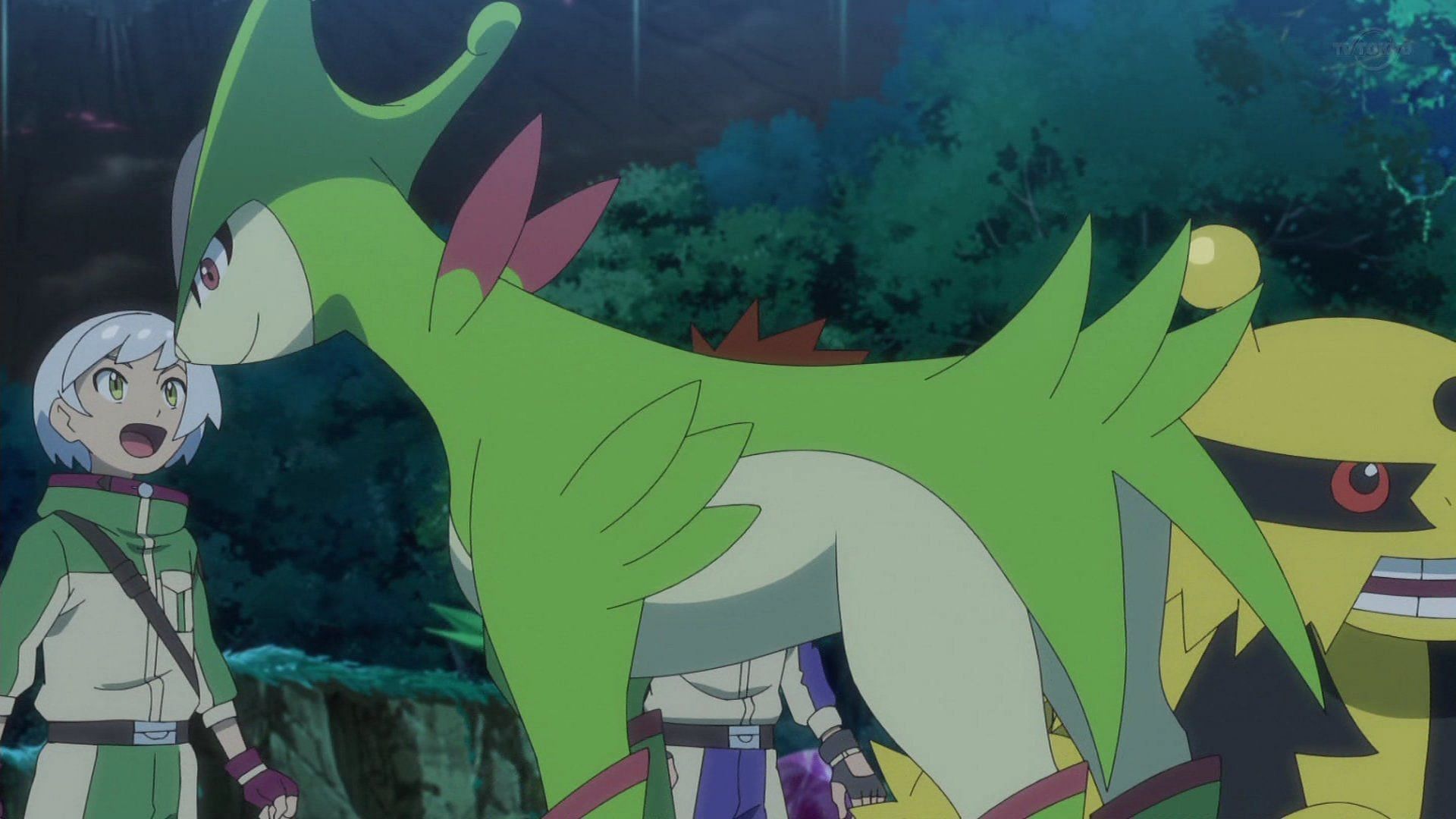Virizion in the anime (Image via The Pokemon Company)