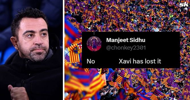 "Xavi has lost it," "Another loss" - Barcelona fans left 'disgusted' as star player benched for crucial UCL fixture against Porto