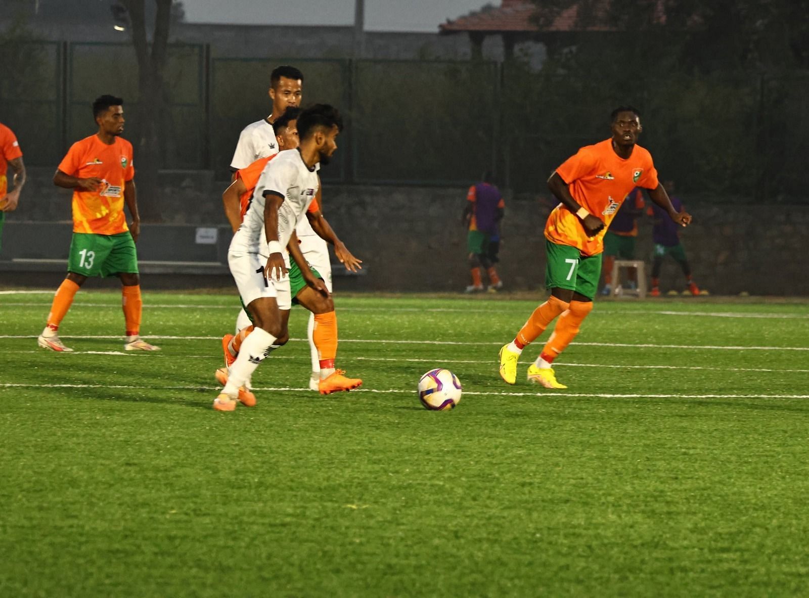 A snap from NEROCA vs Sreenidi Deccan FC clash (Image Credits: Twitter/I-League)