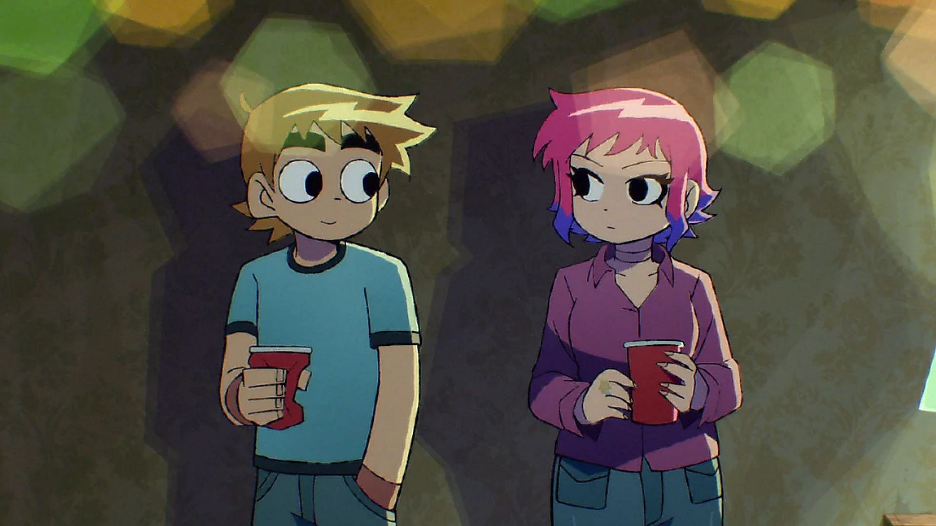 Scott and Ramona in Scott Pilgrim anime (Image via Studio Science SARU)