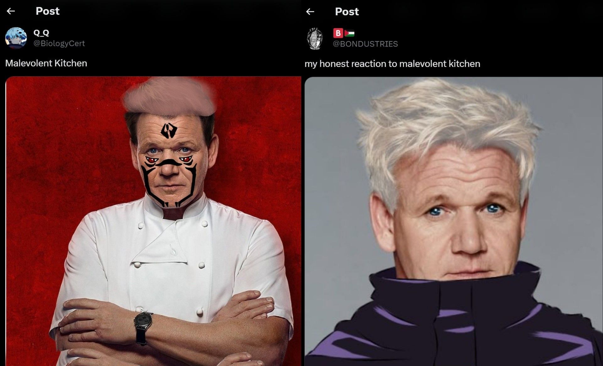 Subtitle error leads to a hilarious crossover involving Gordon Ramsay (Screengrab via X)