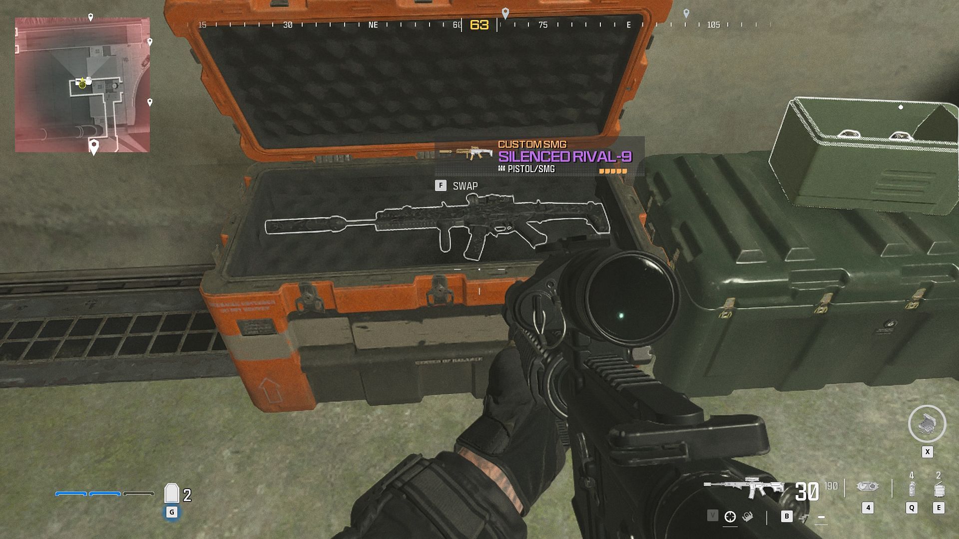 Silenced Rival-9 location (Image via Activision)