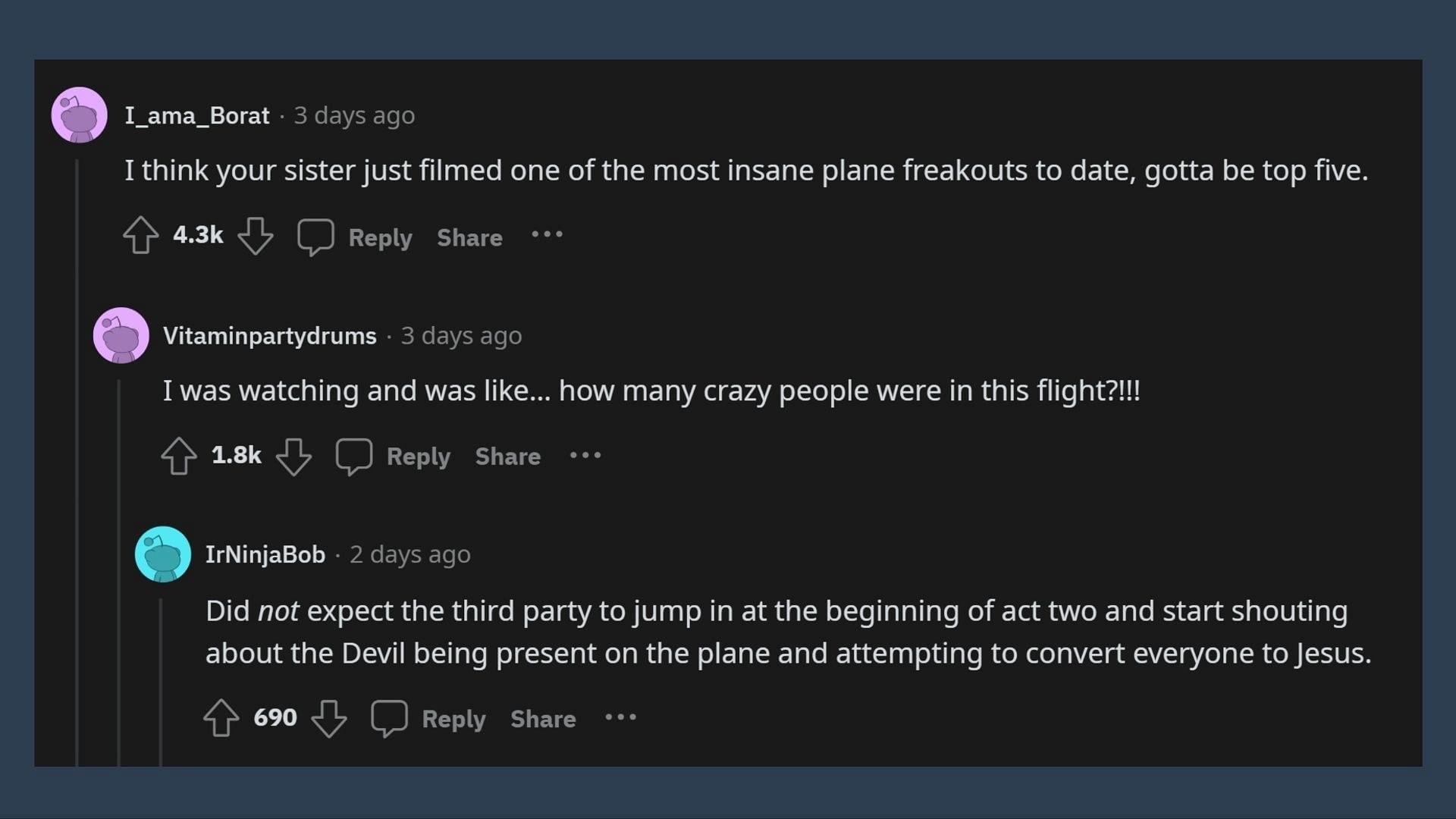 Redditors react to the incident (Image via Reddit/r/PublicFreakout)