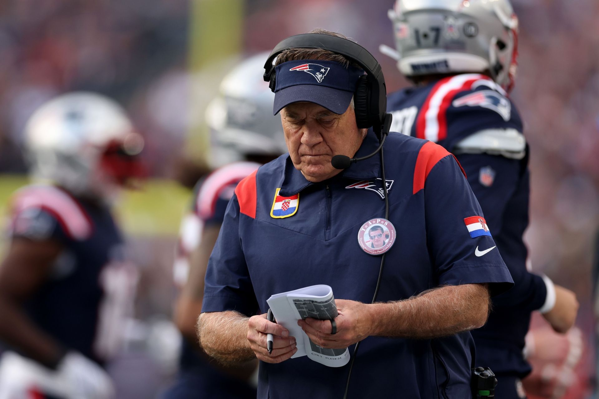 Bill Belichick at Washington Commanders v New England Patriots