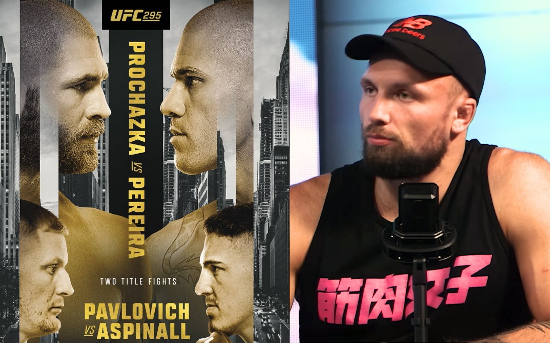 UFC 295 poster (left) and Craig Jones (right0 [Images Courtesy: @b-teamjiujitsu on YouTube and @ufc on Instagram]