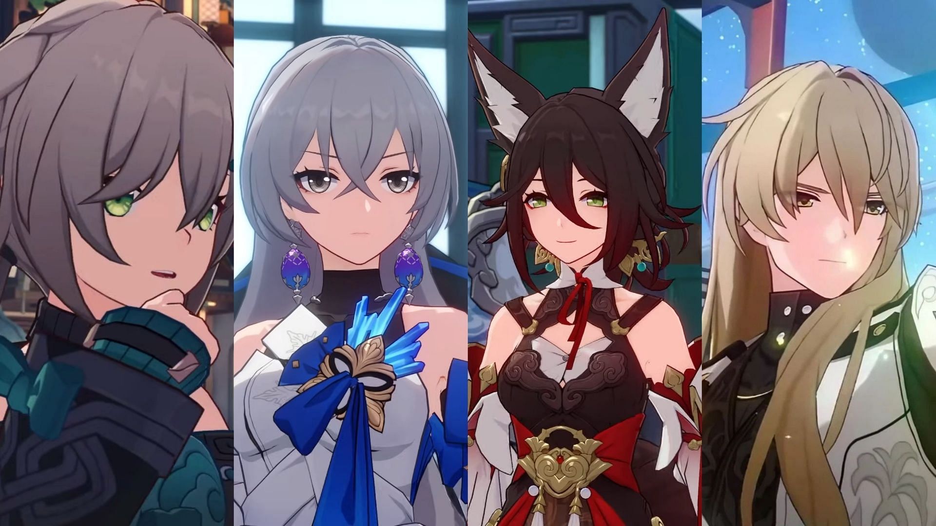 Image showing characters from Qingque&#039;s hypercarry team (Image via HoYoverse)